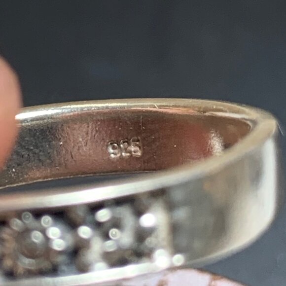 VTG Sterling Silver 925 Sun & Star Design Cigar Style 3.7mm Band Ring Size 8.75 - Picture 4 of 8